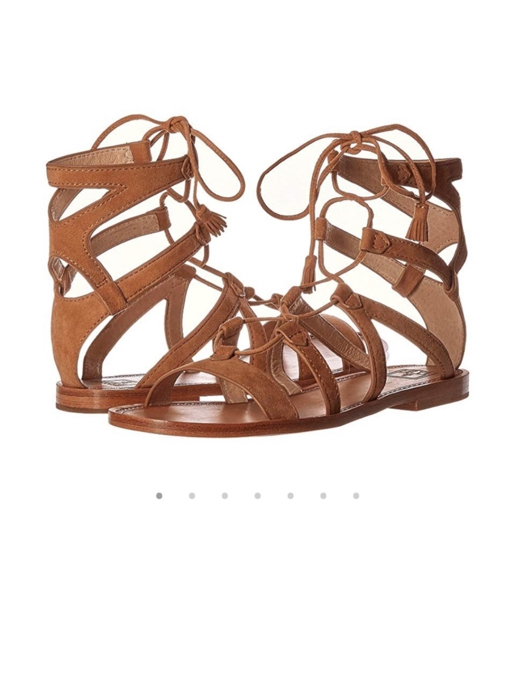 Frye bohemian Women's Brown Lace-Up Gladiator Sandals 6.5